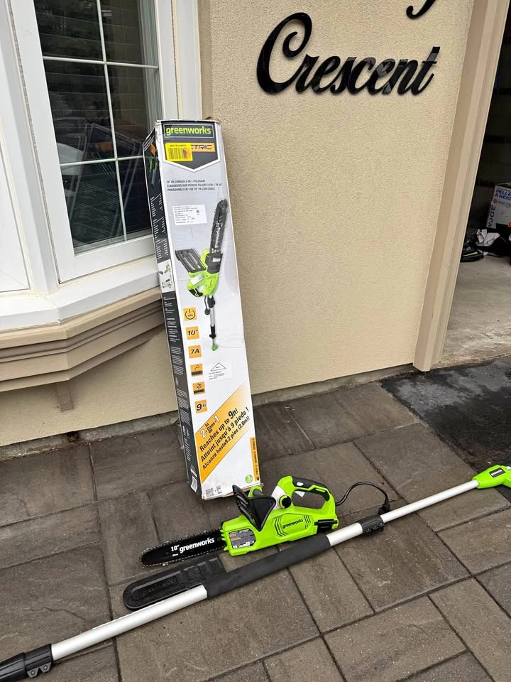 Greenworks 2 in 1 ChainSaw PoleSaw Tool Combo Set