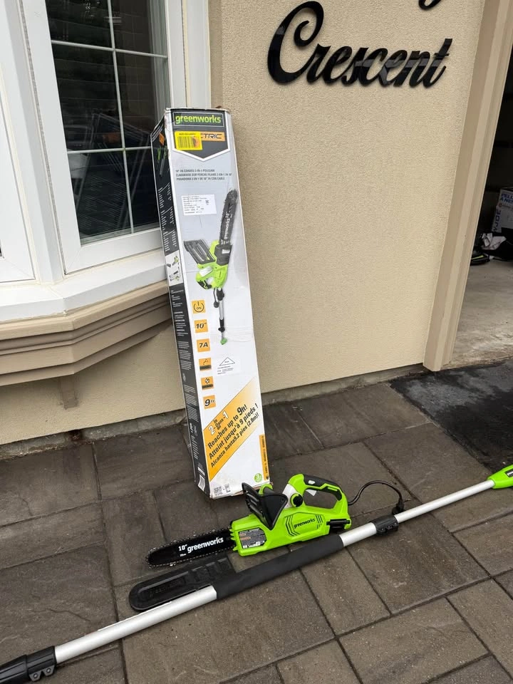 Greenworks 2 in 1 ChainSaw PoleSaw Tool Combo Set - photo 3