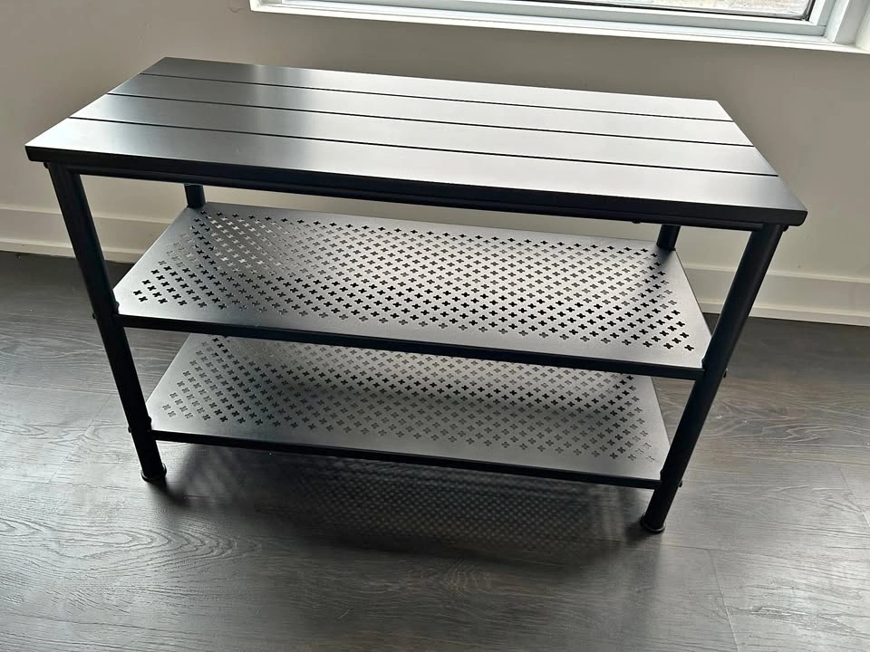 IKEA Bench with double Shoe Storage - Black