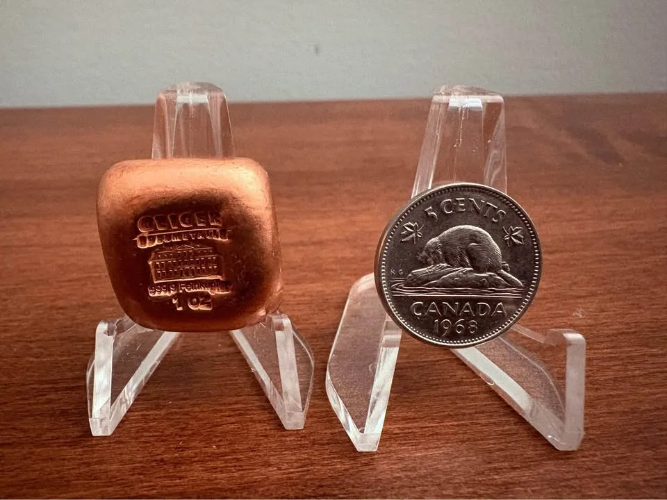 1 oz .999 Fine Copper Bullion Square image indicator(2)