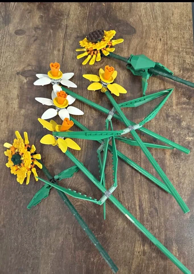 LEGO Botanical Flowers (built, no box)