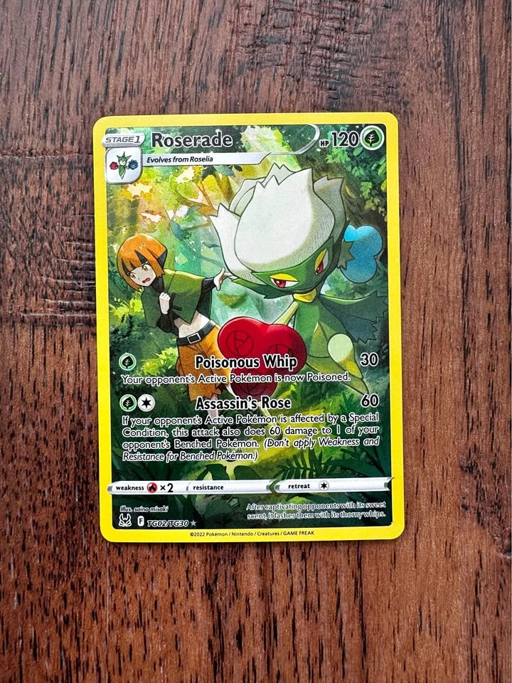 Roserade Full Art Pokemon Card - Mint Condition