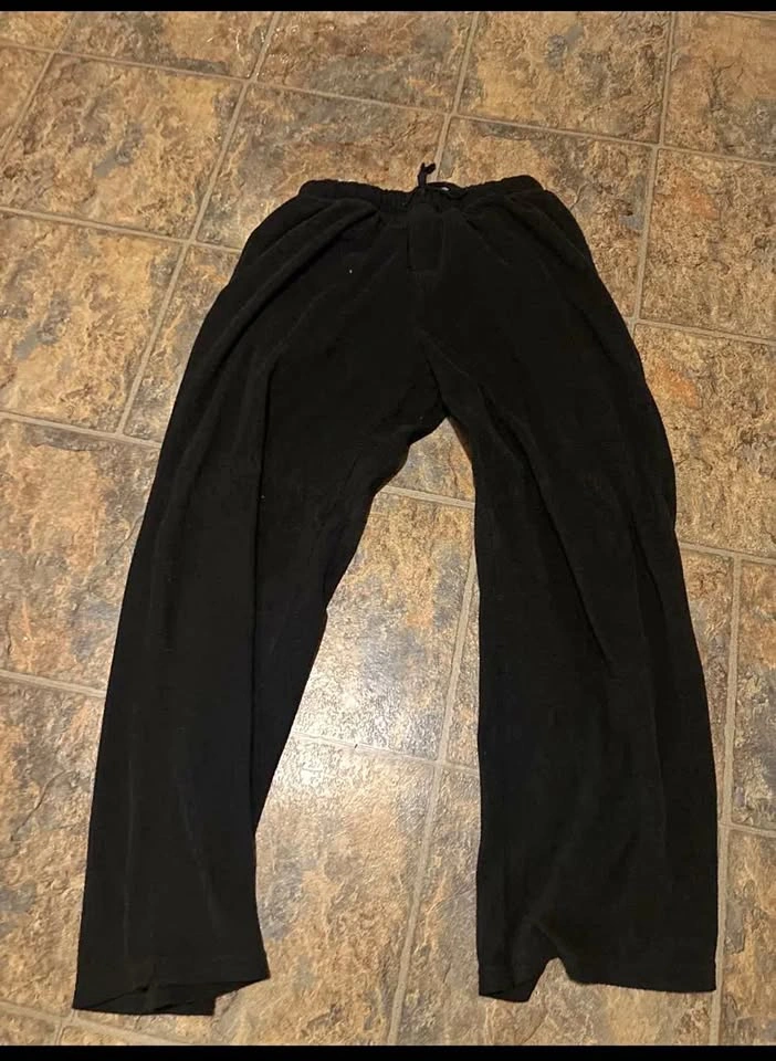 George Black Fleece Lounge Pants Mens Medium