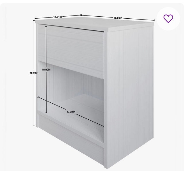 Dark Grey Nightstand - photo 4
