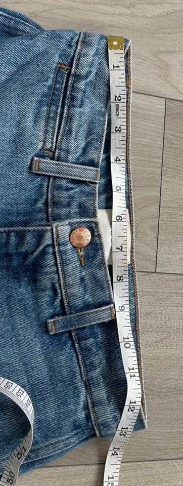 Doen Lena Jeans, super high rise, straight leg, blue, 25 - photo 2
