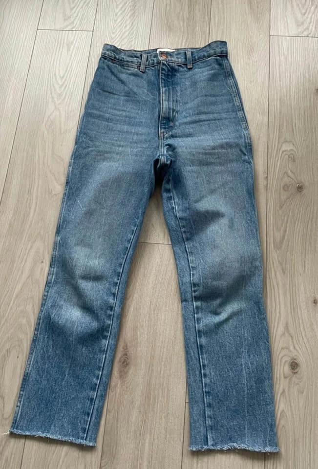 Doen Lena Jeans, super high rise, straight leg, blue, 25 - photo 3