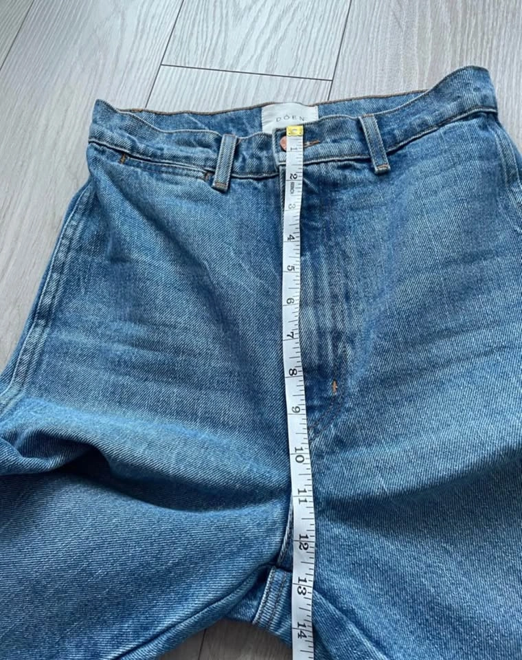 Doen Lena Jeans, super high rise, straight leg, blue, 25 - photo 4