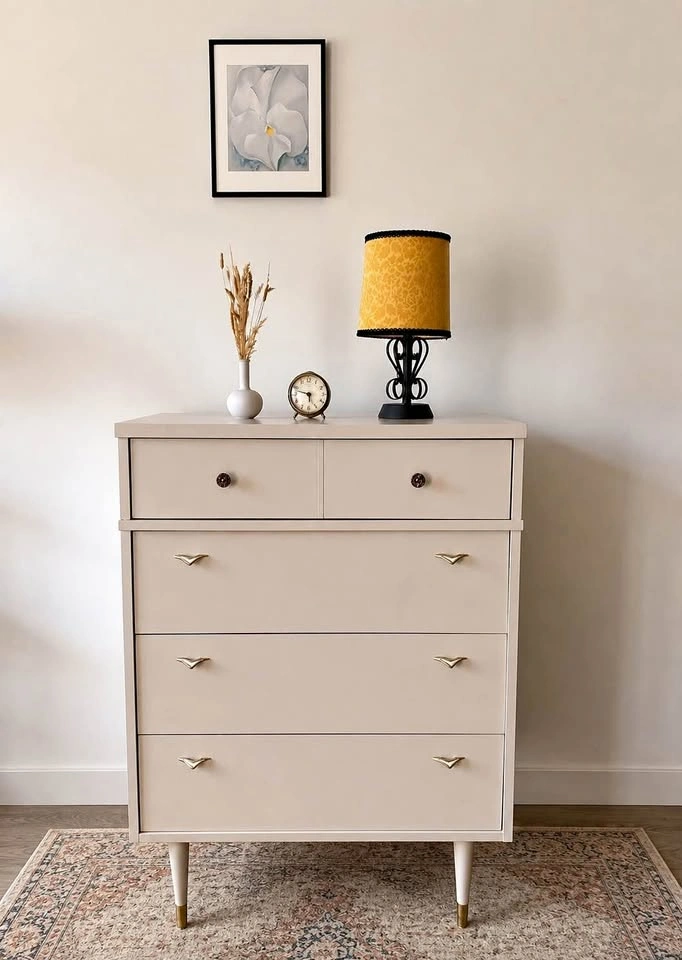 Vintage Mid Century Modern Dresser- Refinished
