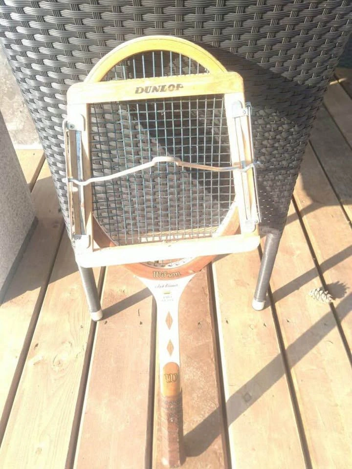 Antique tennis racket