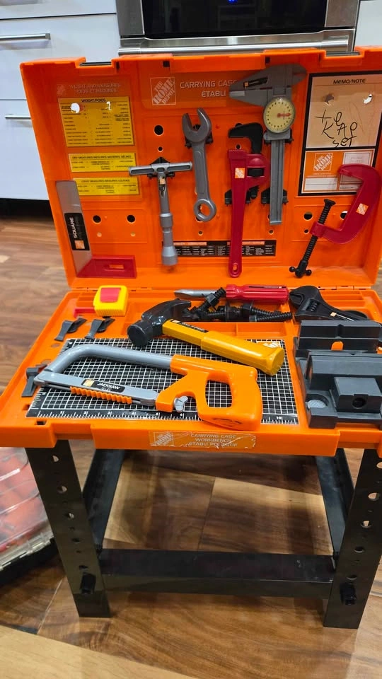 Home Depot Workbench and Black & Decker Junior Tool Set - photo 2