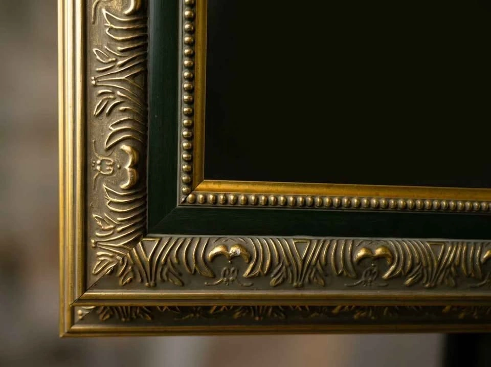 Set of 4 - Gold Gilded Boho Style Mirrors - photo 2
