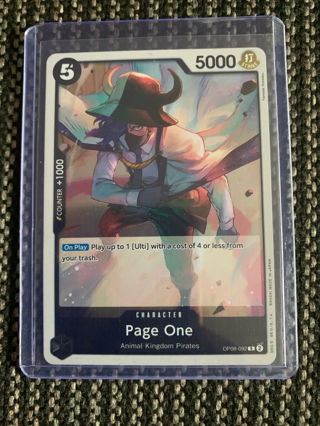 Page One foil OP08-92 (two legends)
