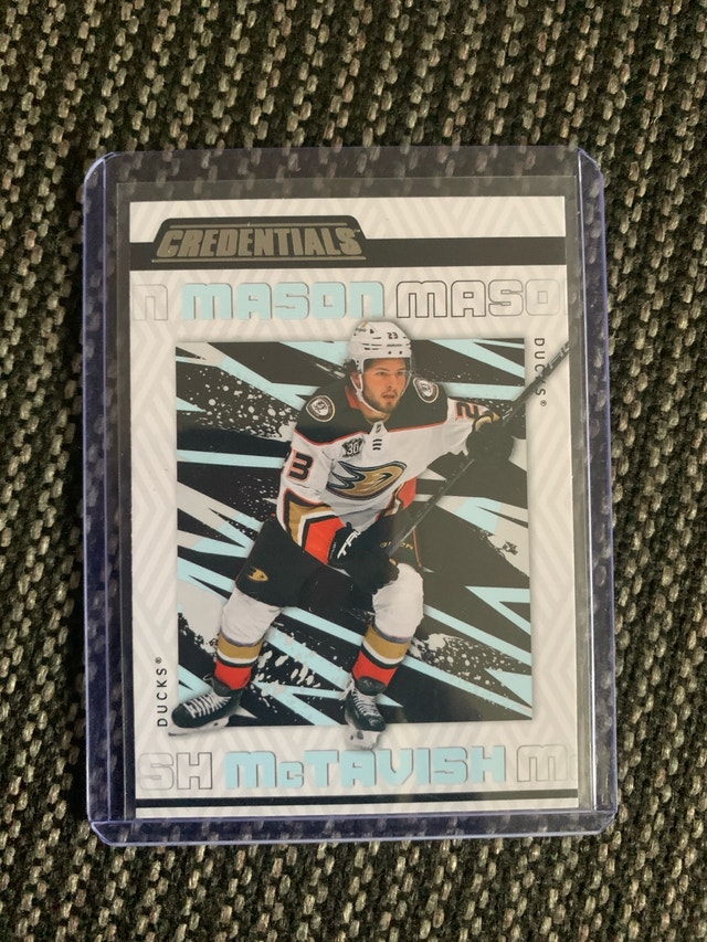 Upper Deck Mason McTavish Credentials Card