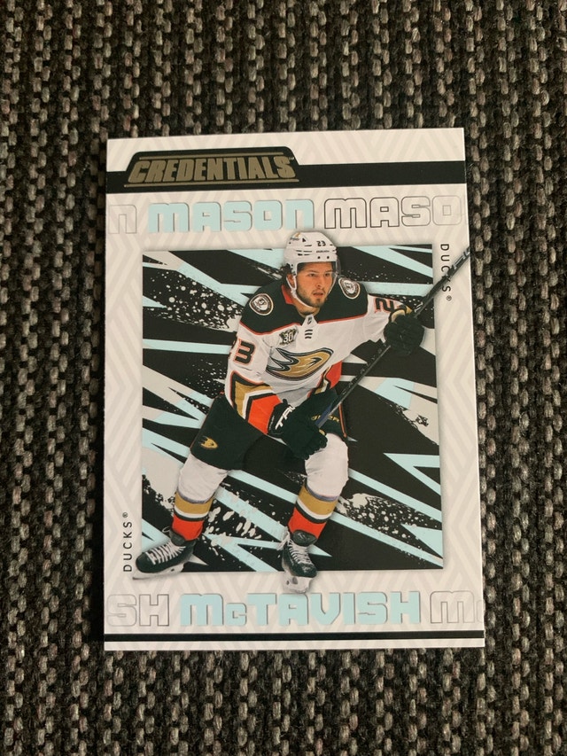 Upper Deck Mason McTavish Credentials Card - photo 2