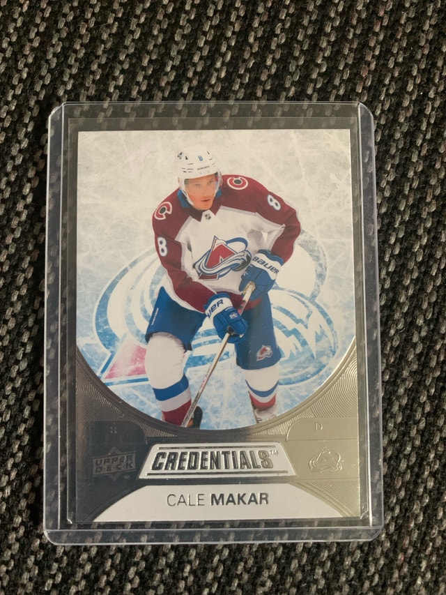 Upper Deck Cale Makar Credential Hockey Card