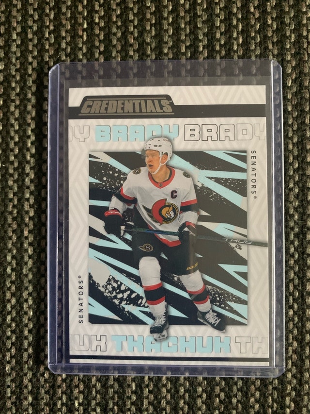 Upper Deck Brady Tkachuk Credentials Hockey Card