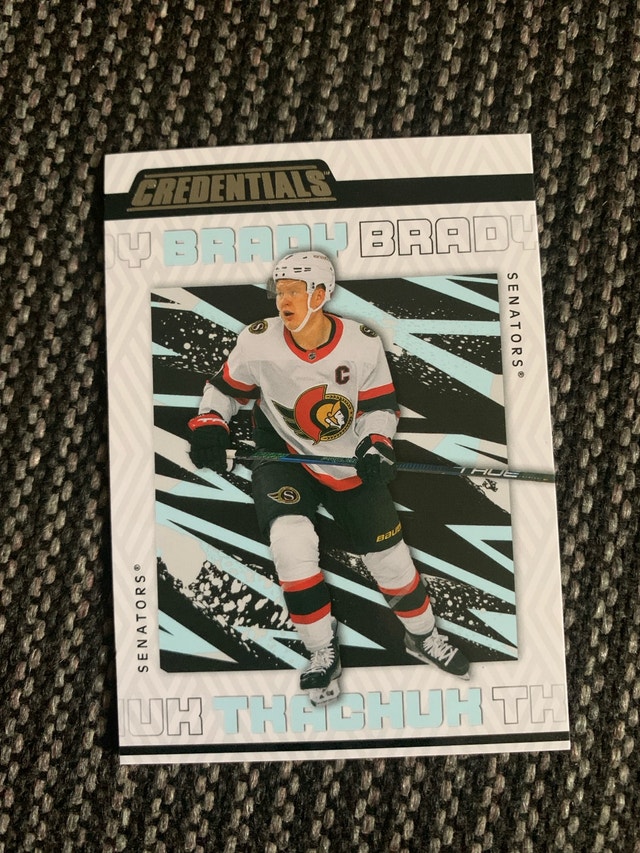 Upper Deck Brady Tkachuk Credentials Hockey Card - photo 2