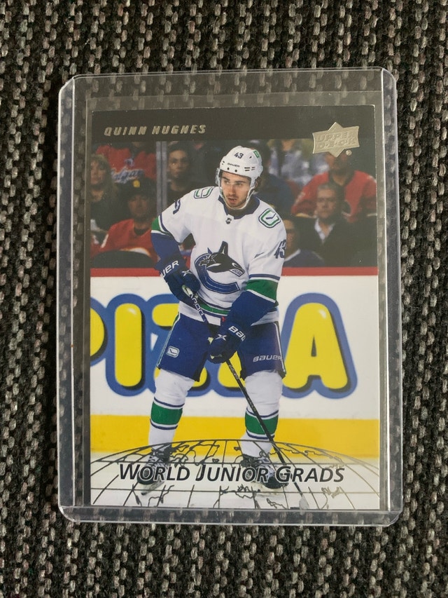 Upper Deck Quinn Hughes World Junior Grads Card