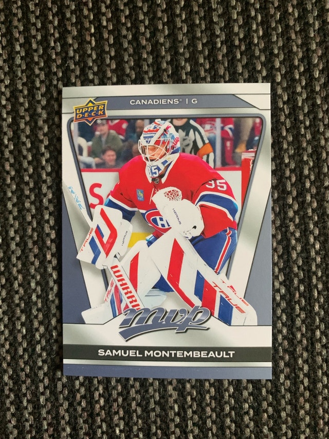 Upper Deck Samuel Montembeault Hockey Card - photo 2