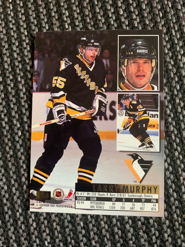 Larry Murphy 1994 Fleer NHL Hockey Card - photo 3
