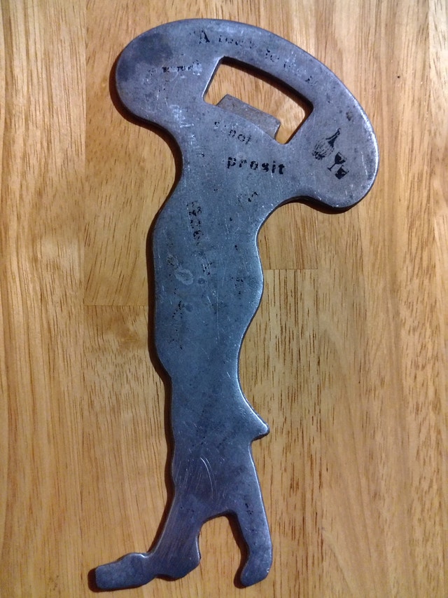 Vintage Signed Italy Souvenir Boot Metal Bottle Opener 9.25"x4"