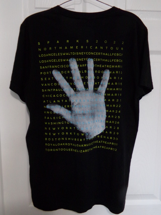 SPARKS Hands Tour (2022) US T-Shirt - FOR SALE! - photo 3