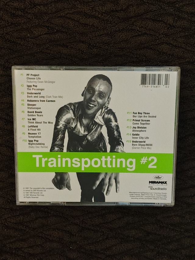 Trainspotting #2 - Film Soundtrack CD - CDP 521686 - photo 3