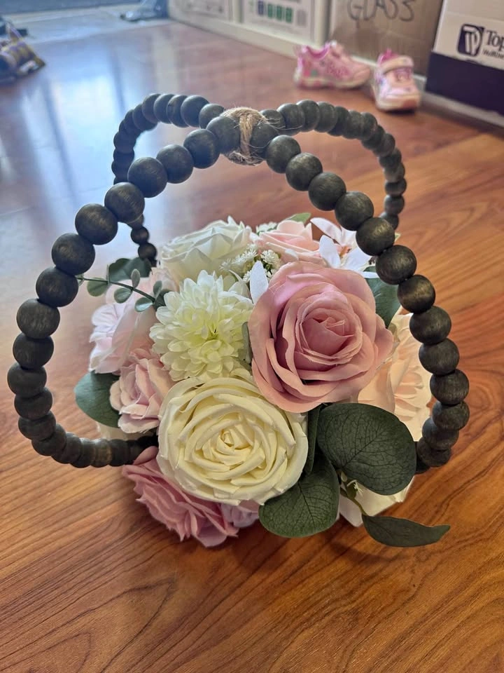 Blush & Ivory Wedding Floral Centrepieces