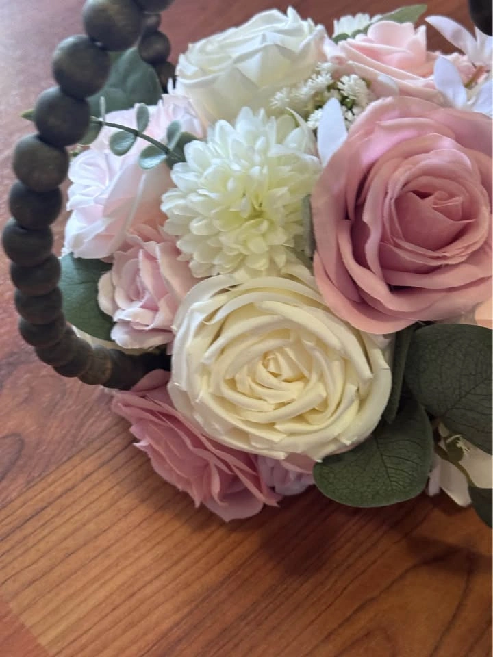 Blush & Ivory Wedding Floral Centrepieces - photo 5