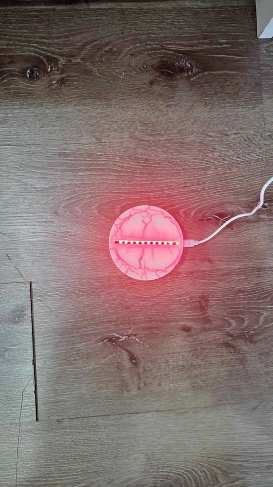3D LED Lamp Base with Remote and USB Cable