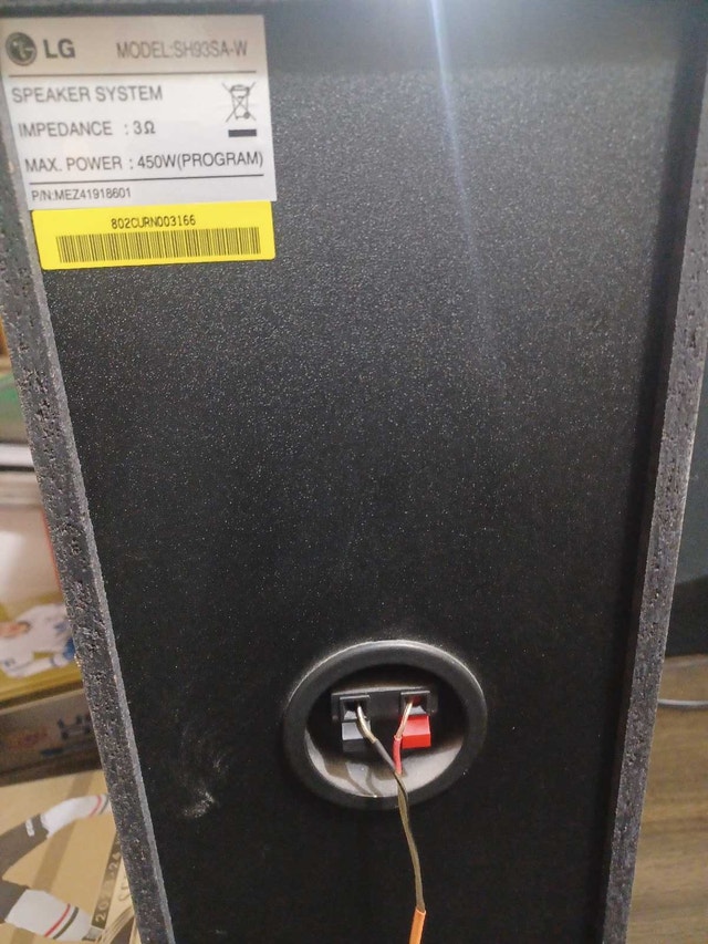 LG SH93SA-W Speaker System