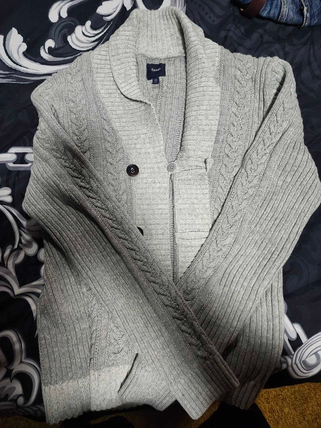 Gap Cable Knit Shawl Collar Cardigan