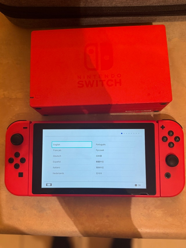 Nintendo Switch Bundle – Mario Red Edition
