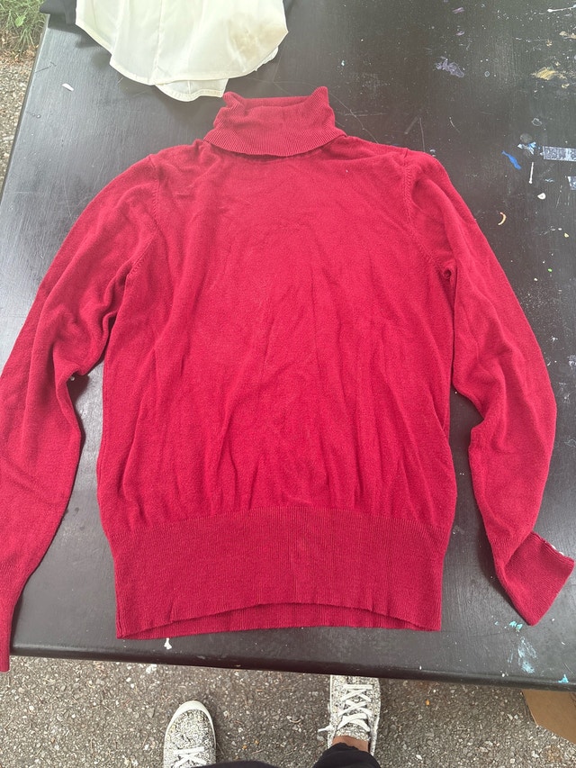 Red Turtleneck Sweater