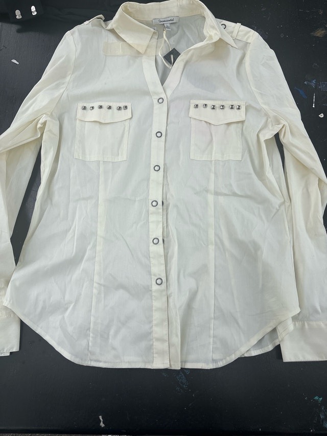American Rag Studded Button-Down Shirt