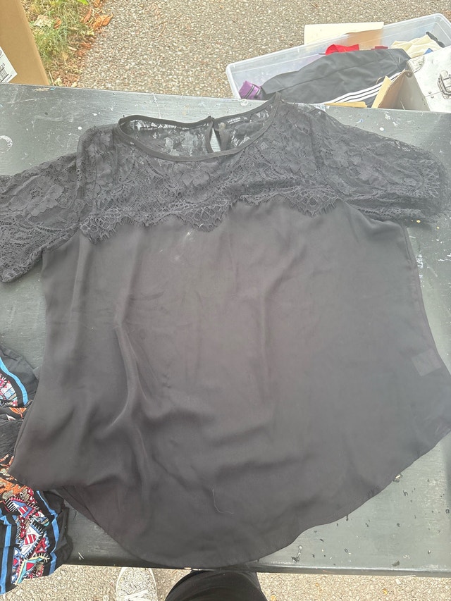 Love By Design Black Lace Blouse