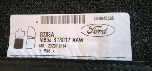 New 2020-2025 Ford Explorer OEM Floor Mats Set Of Four GZ03A - photo 5