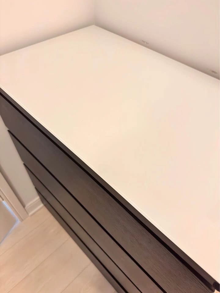 IKEA MALM 4-Drawer Dresser with Glass Top - photo 3