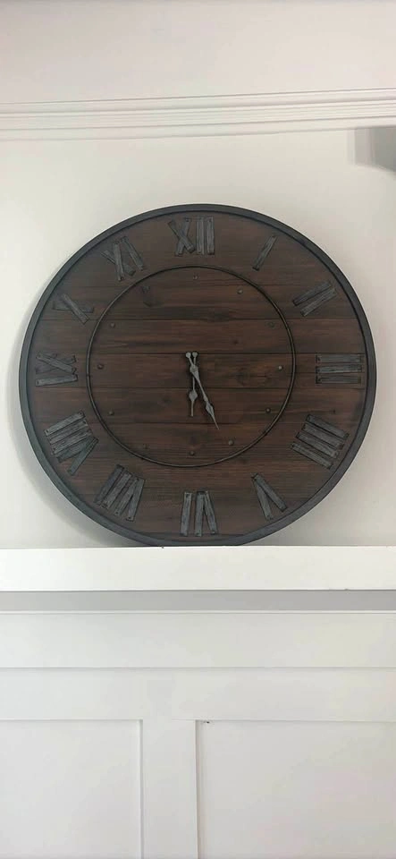 Wood clock