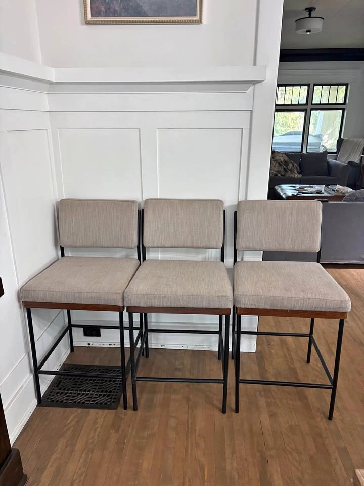 Set of 3 Four Hands Benton Counter Stools