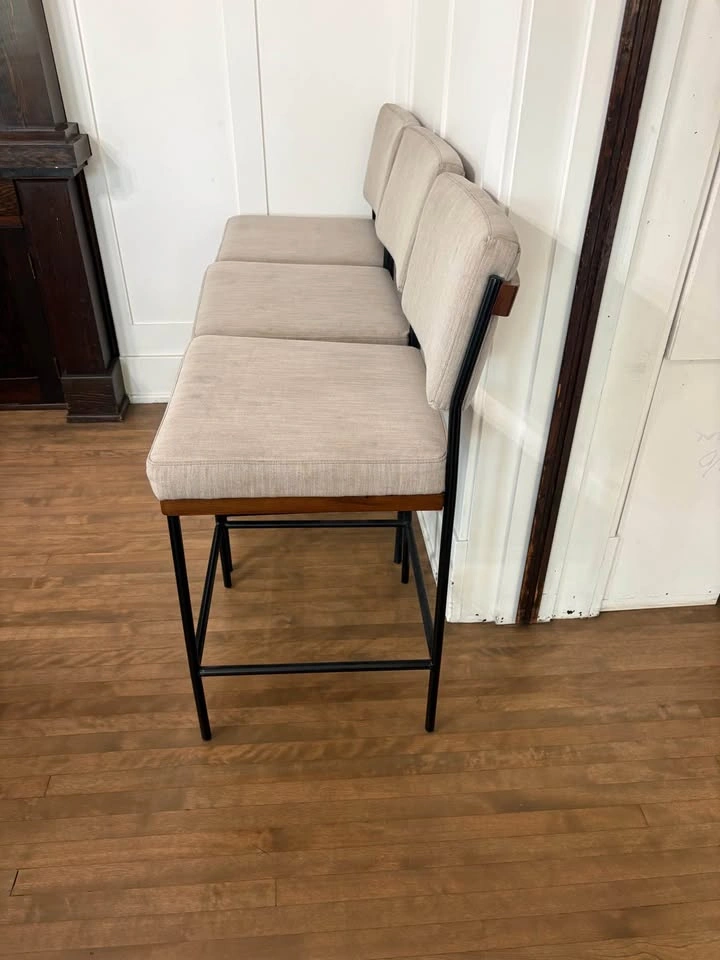 Set of 3 Four Hands Benton Counter Stools - photo 5
