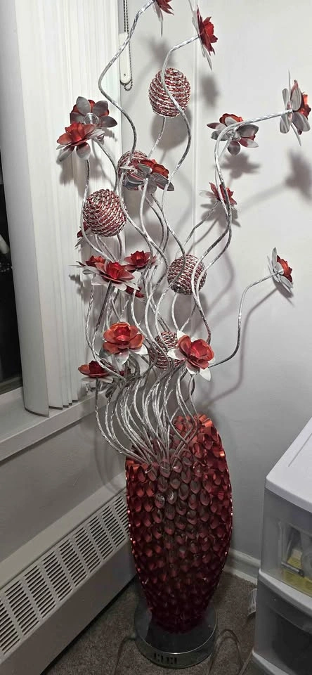modern floral design floor lamp