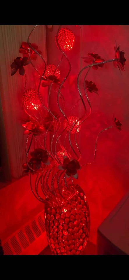 modern floral design floor lamp - photo 2
