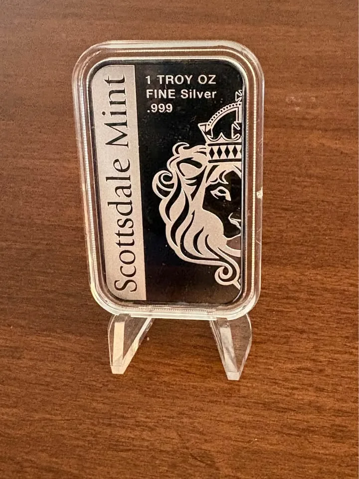 1 oz .999 Fine silver bullion Fly Fight Win bar image indicator(3)