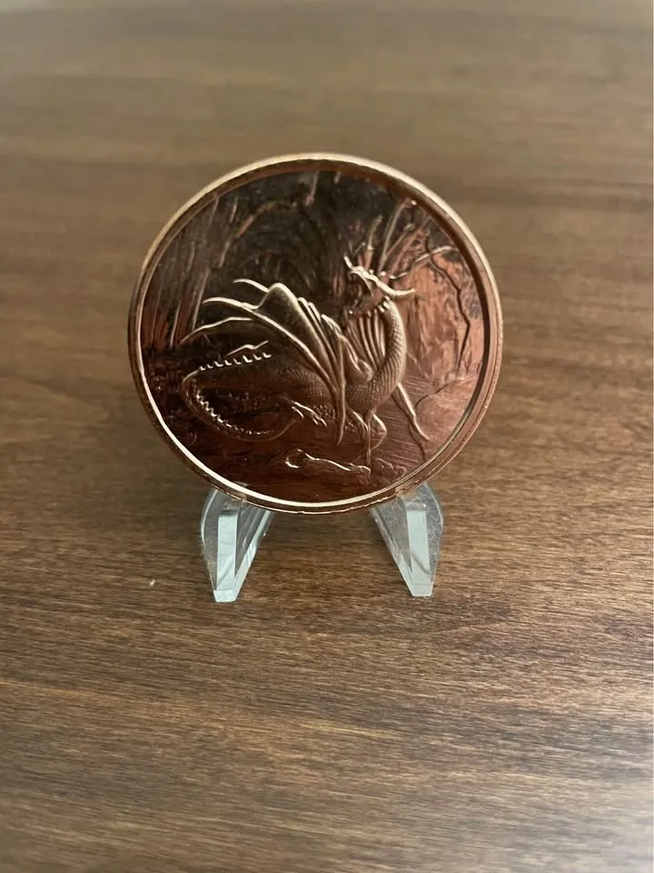 5 1oz pure .999 copper rounds - Nordic Creatures image indicator(2)