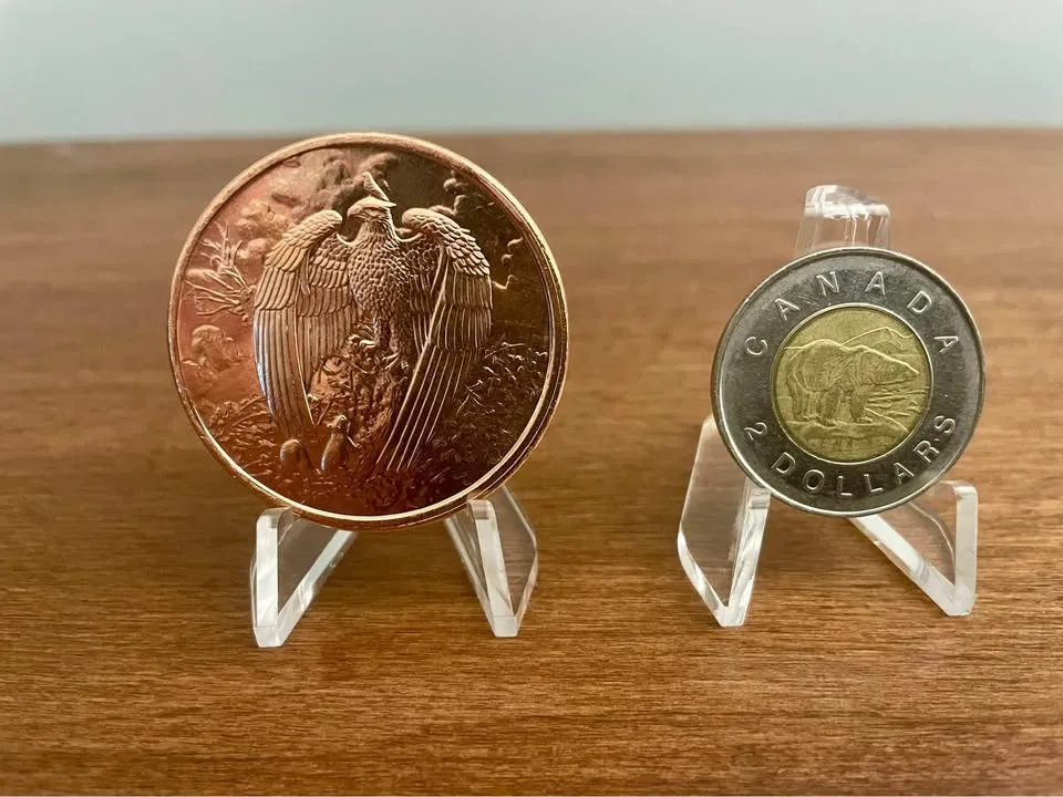 5 1oz pure .999 copper rounds - Nordic Creatures image indicator(3)