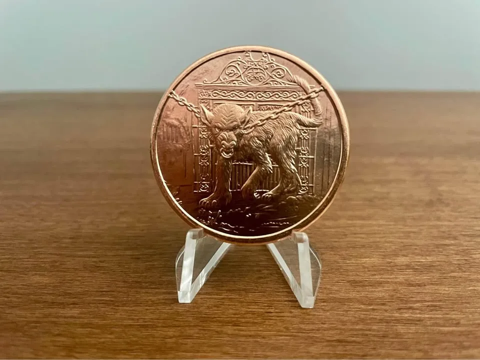 5 1oz pure .999 copper rounds - Nordic Creatures image indicator(4)