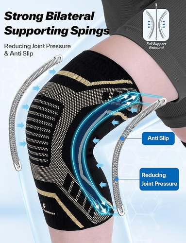 Copper Knee Brace for Men & Women - Knee Compression Sleeve - photo 2