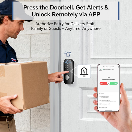 Ulecoce DL08 Fingerprint Smart Deadbolt - photo 2