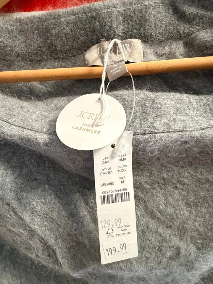 J.Crew 100% Cashmere skirt Wrap Size Medium - photo 3